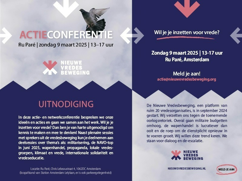 Actieconferentie Nieuwe Vredesbeweging