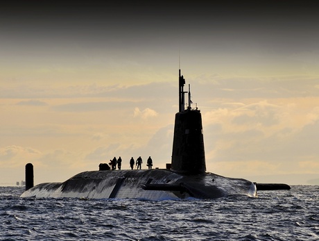 Nuclear submarine HMS Vanguard arrives at HM Naval Base Clyde, Faslane, Scotland. Source: http://www.defenceimagery.mod.uk/ Open Government Licence
