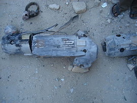 The remains of a AGM-114 Hellfire anti-tank missile. Gaza, January 22, 2009. Al Jazeera English https://www.flickr.com/photos/aljazeeraenglish/3309665516/